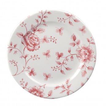 Churchill Vintage Prints Tea Plates Cranberry Rose Print 170mm (Pack of 6) - Click to Enlarge