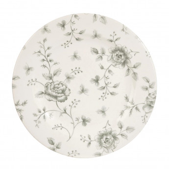 Churchill Vintage Prints Rose Chintz Profile Plates Grey 170mm (Pack of 6) - Click to Enlarge