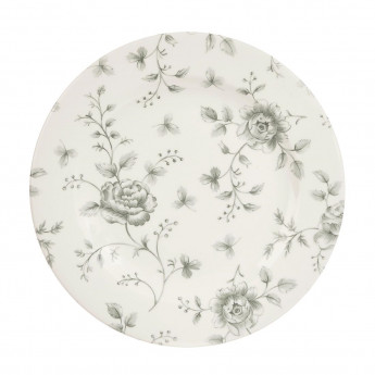 Churchill Vintage Prints Rose Chintz Profile Plates Grey 210mm (Pack of 6) - Click to Enlarge