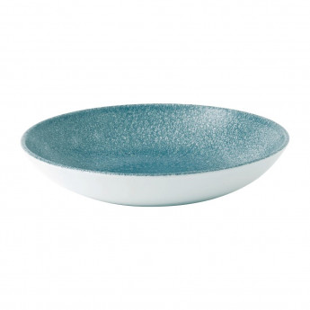 Churchill Studio Prints Raku Round Coupe Bowl Topaz Blue 182mm (Pack of 12) - Click to Enlarge