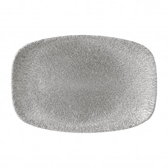 Churchill Raku Oblong Plates Jasper Grey 237x157mm (Pack of 12) - Click to Enlarge