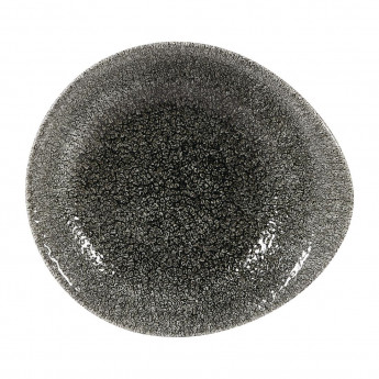 Churchill Raku Round Dish Quartz Black 185mm (Pack of 12) - Click to Enlarge