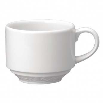Churchill Chateau Blanc Stackable Tea Cups 199ml (Pack of 24) - Click to Enlarge