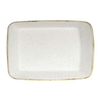 Churchill Stonecast Hints Rectangular Baking Dishes Barley White 250 x 380mm - Click to Enlarge