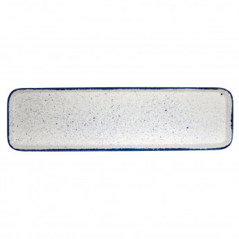 Churchill Stonecast Hints Rectangular Flat Trays Indigo Blue 150 x 530mm (Pack of 4) - Click to Enlarge