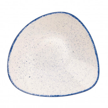 Churchill Stonecast Hints Triangular Plates Indigo Blue 229mm (Pack of 12) - Click to Enlarge
