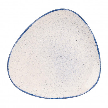 Churchill Stonecast Hints Triangular Plates Indigo Blue 265mm (Pack of 12) - Click to Enlarge