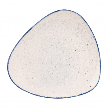 Churchill Stonecast Hints Triangular Plates Indigo Blue 311mm (Pack of 6) - Click to Enlarge