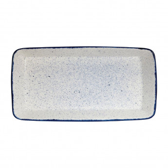 Churchill Stonecast Hints Rectangular Baking Dishes Indigo Blue 325 x 530mm - Click to Enlarge