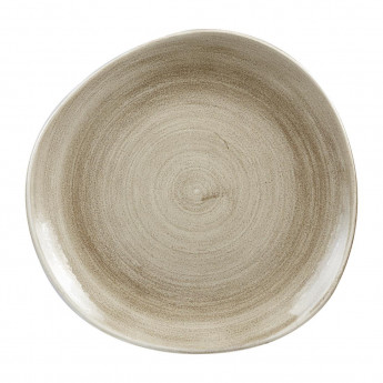 Churchill Stonecast Patina Antique Organic Round Plates Taupe 286mm (Pack of 12) - Click to Enlarge