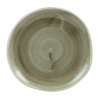 Churchill Stonecast Patina Antique Organic Round Plates Green 186mm (Pack of 12) - Click to Enlarge