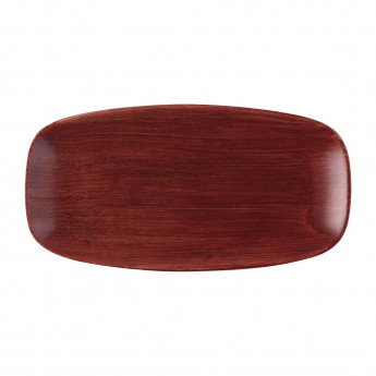 Churchill Stonecast Patina Chefs Oblong Plate Red Rust 287x152mm (Pack of 12) - Click to Enlarge
