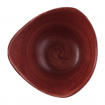 Churchill Stonecast Patina Triangular Bowl Red Rust 152mm (Pack of 12) - Click to Enlarge