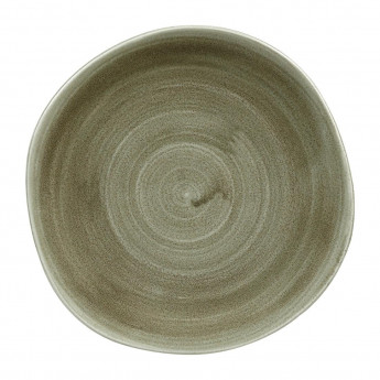 Churchill Stonecast Patina Antique Organic Round Plates Green 264mm (Pack of 12) - Click to Enlarge