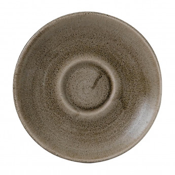 Stonecast Patina Antique Taupe Espresso Saucer 4 1/2 " (Pack of 12) - Click to Enlarge