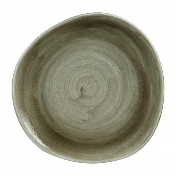 Churchill Stonecast Patina Antique Organic Round Plates Green 286mm (Pack of 12) - Click to Enlarge