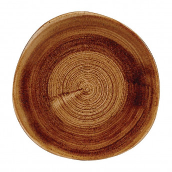 Churchill Stonecast Patina Organic Round Plates Vintage Copper 210mm (Pack of 12) - Click to Enlarge