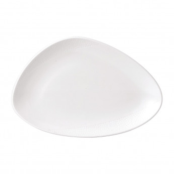 Isla White Chefs' Triangle Plate 12 x 8 " (Box 6) - Click to Enlarge