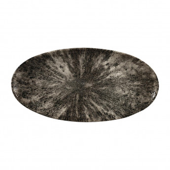 Churchill Studio Prints Stone Chefs Plates Quartz Black 347 x 173mm (Pack of 6) - Click to Enlarge