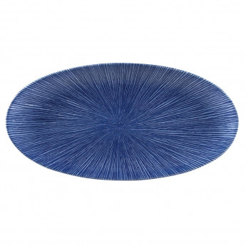 Churchill Studio Prints Agano Oval Chefs Plates Blue 347 x 173mm (Pack of 6) - Click to Enlarge
