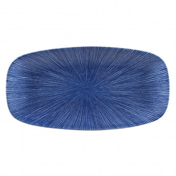 Churchill Studio Prints Agano Oblong Chefs Plates Blue 298 x 153mm (Pack of 12) - Click to Enlarge