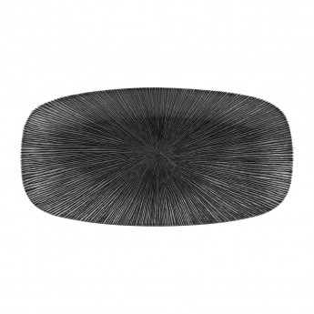 Churchill Studio Prints Agano Oblong Chefs Plates Black 355 x 189mm (Pack of 6) - Click to Enlarge