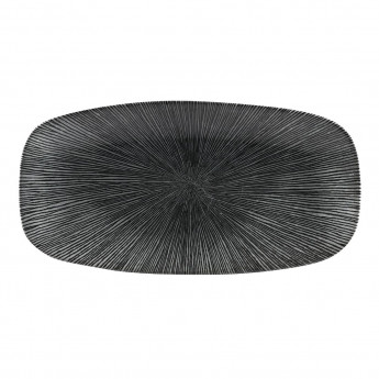 Churchill Studio Prints Agano Oblong Chefs Plates Black 298 x 153mm (Pack of 12) - Click to Enlarge