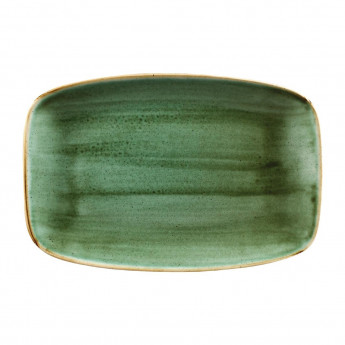 Churchill Stonecast No. 8 Oblong Chefs Plates 300 x 199mm Samphire Green (Pack of 6) - Click to Enlarge