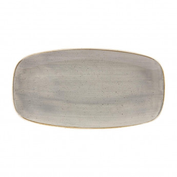 Churchill Stonecast Rectangular Plates Peppercorn Grey 189 x 355mm - Click to Enlarge