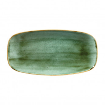 Churchill Stonecast Rectangular Plates Samphire Green 153 x 298mm - Click to Enlarge