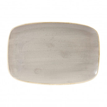 Churchill Stonecast Rectangular Plates Peppercorn Grey 199 x 300mm - Click to Enlarge
