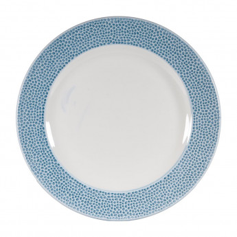 Churchill Isla Footed Plate Ocean Blue 276mm (Pack of 12) - Click to Enlarge
