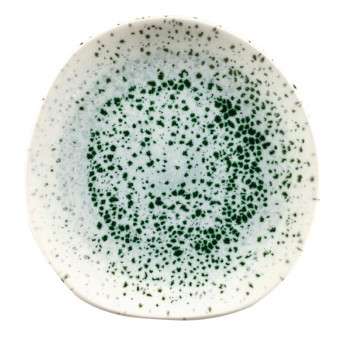 Churchill Studio Prints Mineral Green Centre Print Organic Round Plates 186mm (Pack of 12) - Click to Enlarge