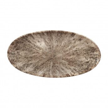 Churchill Studio Prints Stone Chefs Plates Zircon Brown 299 x 150mm (Pack of 12) - Click to Enlarge