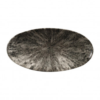 Churchill Studio Prints Stone Chefs Plates Quartz Black 299 x 150mm (Pack of 12) - Click to Enlarge