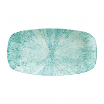 Churchill Stone Oblong Chef Plates Aquamarine 189 x 355mm (Pack of 6) - Click to Enlarge