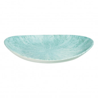 Churchill Stone Oval Coupe Plates Aquamarine 270 x 229mm (Pack of 12) - Click to Enlarge