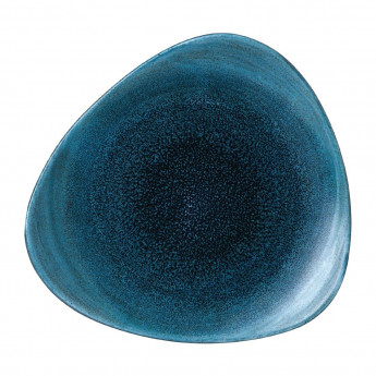 Stonecast Aqueous Lagoon Triangle Plate 7 3/4 " (Box 12) - Click to Enlarge