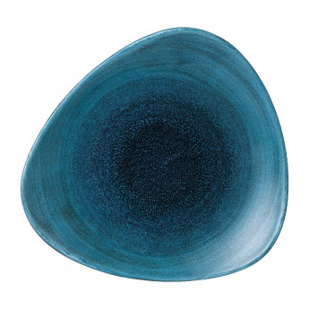 Stonecast Aqueous Lagoon Triangle Plate 9 " (Box 12) - Click to Enlarge