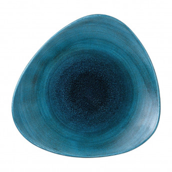 Stonecast Aqueous Lagoon Triangle Plate 12 1/4 " (Box 6) - Click to Enlarge