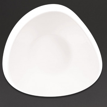 Churchill Lotus Triangular Shallow Bowls White 238mm (Pack of 12) - Click to Enlarge