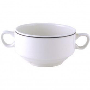 Churchill Black Line Soup Bowls 398ml (Pack of 24) - Click to Enlarge