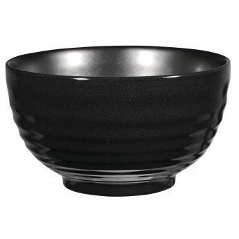 Art de Cuisine Black Glaze Ripple Bowls Small (Pack of 6) - Click to Enlarge