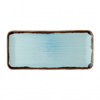 Dudson Harvest Organic Coupe Rectangular Platter Turquoise 246mm (Pack of 6) - Click to Enlarge