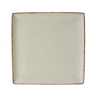 Steelite Brown Dapple Square One Plates (Pack of 6) - Click to Enlarge