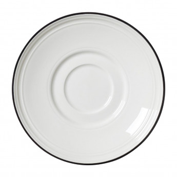Steelite Bead Black Band Saucers 150mm (Pack of 12) - Click to Enlarge