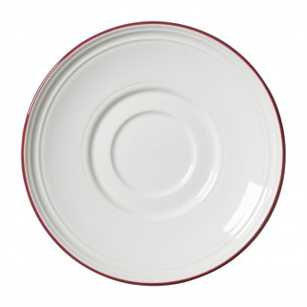 Steelite Bead Maroon Band Saucers 150mm (Pack of 12) - Click to Enlarge