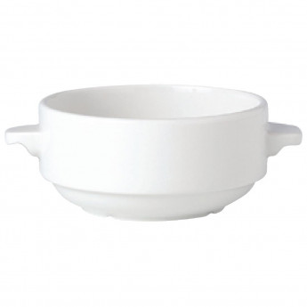 Steelite Simplicity White Lugged Stacking Soup Cups 285ml (Pack of 36) - Click to Enlarge