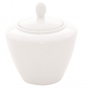 Steelite Simplicity White Covered Sugar Bowls (Pack of 6) - Click to Enlarge