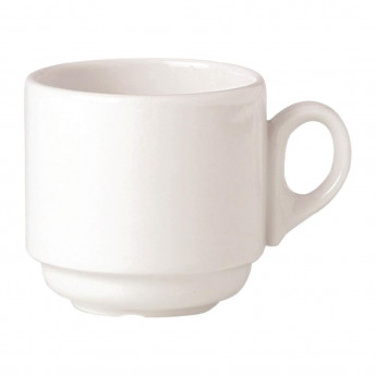 Steelite Simplicity White Atlanta Stacking Cups 212ml (Pack of 36) - Click to Enlarge